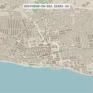 Street Map Collection: Southend-on-Sea Essex UK City Street Map