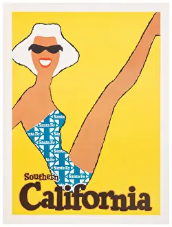 southern california travel poster