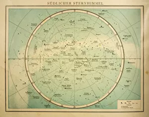 Images Dated 2nd May 2015: The southern sky engraving 1896