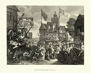 Images Dated 15th January 2018: Southwark Fair By William Hogarth