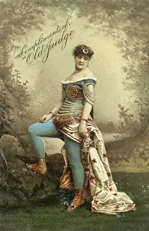 Souvenir Victoria Trade Card Advertising Old Judge Cigarettes, circa 1889