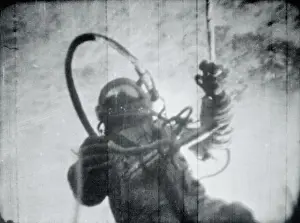 Eerie Prints: Soviet Astronaut Alexei Leonov in Space