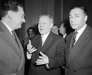 Soviet Atomist Chats with Jacques Soustelle