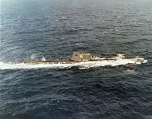 Soviet Attack Submarine Near Cuba During Cuban Missile Crisis