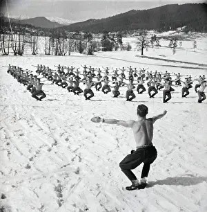 Calisthenics Prints: Soviet Calisthenics in Snow
