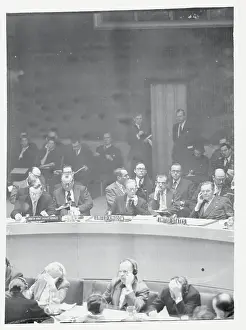 Soviet Delegate Speaking at United Nations Security Council