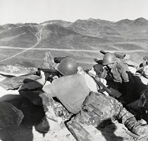 Soviet Guards Watching Over Area