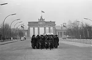 Soviet Troops Marching in Berlin