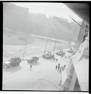 Budapest Prints: Soviet Trucks and Tanks in Hungary