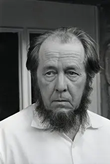 Soviet Writer and Dissident Aleksandr Solzhenitsyn