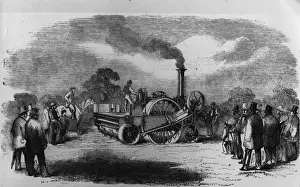 Landscape Male Machinery Agricultural Prints: Sowing Machine
