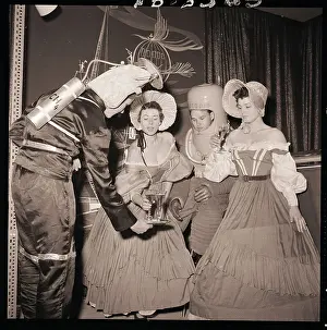 Waiter Prints: Space-Age Waiters Serve Victorian Women