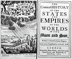 Title Page Prints: Space Capsule Rising Above Castle