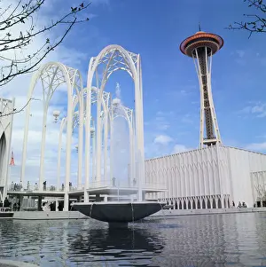 Space Needle and Science Pavilion Court