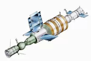 Images Dated 17th January 2007: Space station from Russian Salyut series