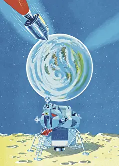 Capsule Prints: Spacecraft on the Moon