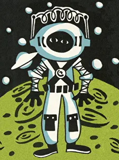 Spaceman on Planet