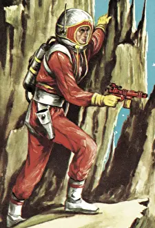 Spaceman with Ray Gun
