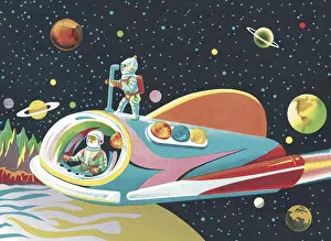 Spaceship in Outer Space