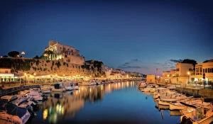 Images Dated 16th April 2016: Spain, Menorca, Ciutadella, Old Town and Harbour