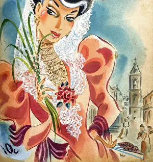 Benitez Prints: The Spainsh Maiden