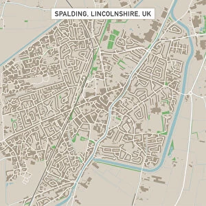 Street Map Collection: Spalding Lincolnshire UK City Street Map