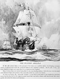 Prints of (Original Caption). The Spanish Armada A Journey Through Fashion History: The Spanish Armada