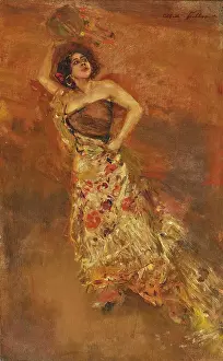 Private Collection Prints: Spanish Dancer Caroline Otèro As Carmen. Creator: Keller
