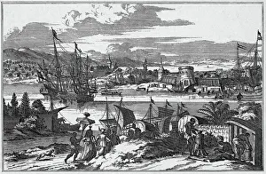 New World Prints: Spanish Settlers Arrive at St. Augustine