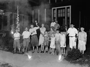 Sparklers Celebration On The 4Th Of July