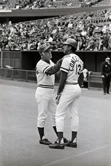 Sparky Anderson Talking with Dave Concepcion