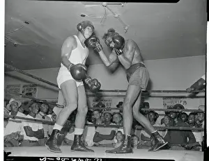 Sparring Partner Punching Joe Louis