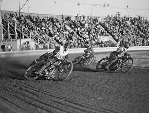 Compton Prints: Spectators Attending Motorbike Race