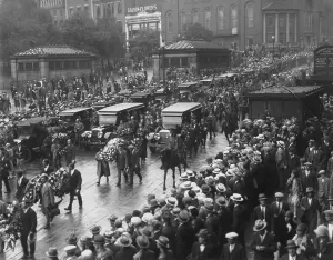 Grief Prints: Spectators Observing Sacco and Venzetti Funeral Procession