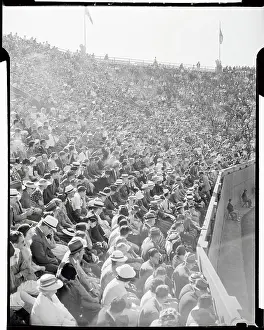 Spectators Watching National Singles Match in Forest Hills