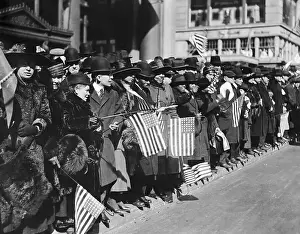 Spectators Watching Patriotic Parade