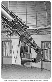 Images Dated 17th April 2017: Spectrograph telescope engraving 1895