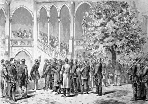 Castles Prints: Speech by Count Stillfried to the King