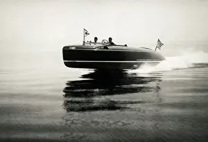 Town Of Oyster Bay Prints: Speed Boat Racing On Oyster Bay