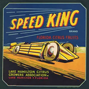 Florida Prints: Speed King Florida Citrus