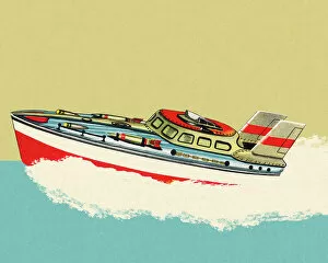 Illustration And Painti Gallery: Speedboat
