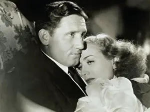 Prints of Joan Crawford and Spencer Tracy in MGM's drama Mannequin. This film by Frank Borzage A Glamorous Life Captured: Spencer Tracy with Joan Crawford