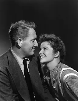 Spencer Tracy and Katharine Hepburn