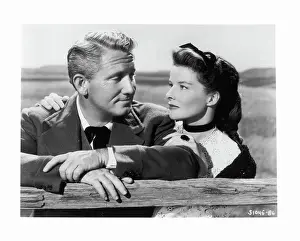 Spencer Tracy And Katharine Hepburn In Sea Of Grass
