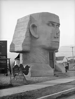 Shaped Prints: Sphinx-Modeled Restaurant