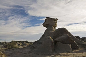 Images Dated 24th December 2009: The Sphinx, a rock formation at National Park Parque Provincial Ischigualasto, Central Andes
