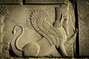 Iran Collection: Sphynx Bas Relief