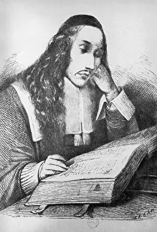 Rationalism Prints: Spinoza Studying Philosophy