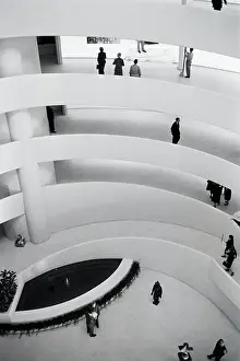 Atrium Prints: Spiral Ramp Inside Guggenheim Museum