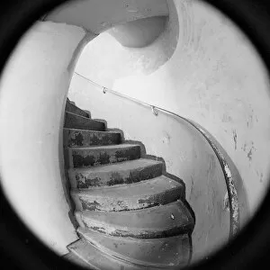 Images Dated 14th June 2010: Spiral stair taken with fish-eye lens